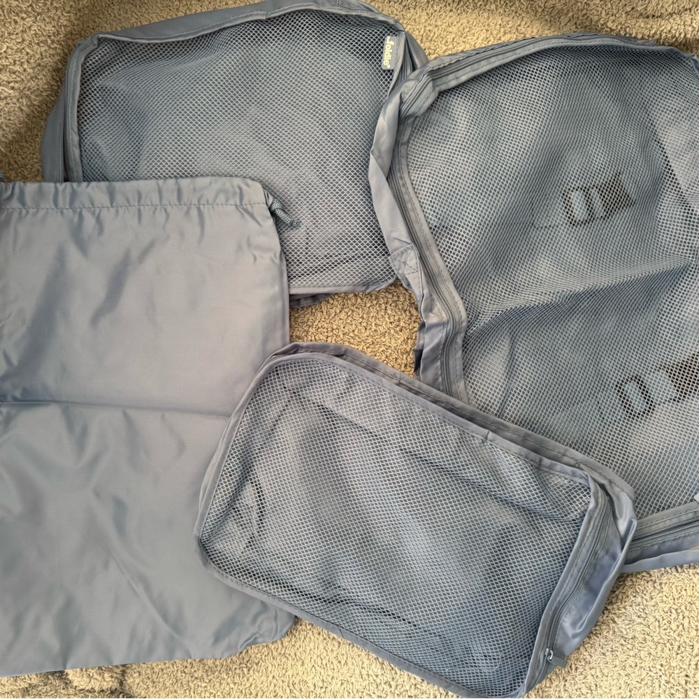 The Foldie Travel Packing Cubes Set-COASTAL BLUE